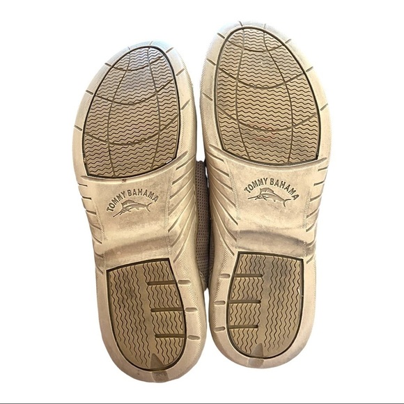 TOMMY BAHAMA Clove w/ Sisal 259 Tan Suede Leather Shoes - Size 9M - Picture 5 of 7